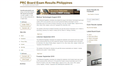 Desktop Screenshot of boardexamresultsph.com